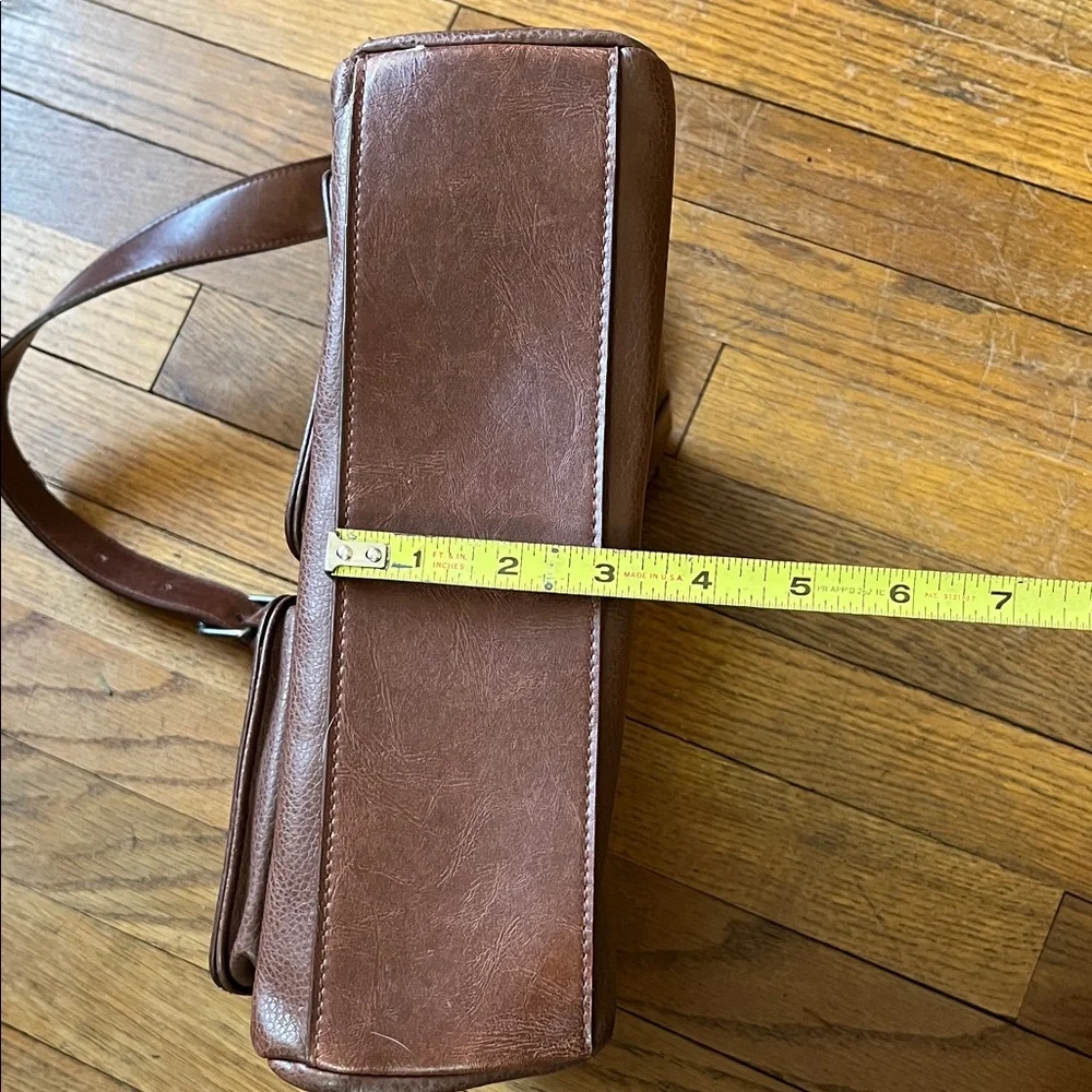 Relic Dark Brown Faux Leather Messenger/Shoulder or Cross-body Bag